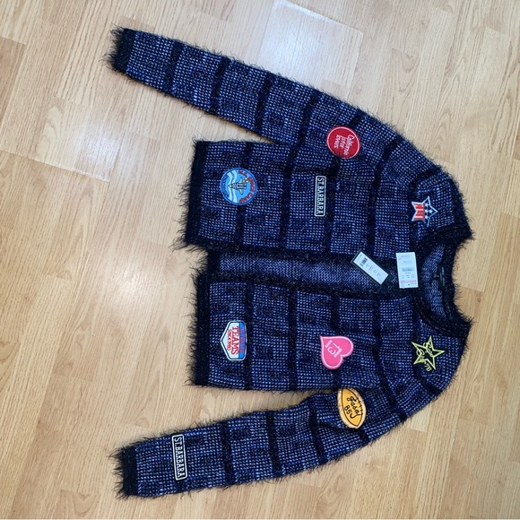 Romeo & Juliet Couture Patch Cardigan NWT Small - Picture 2 of 8